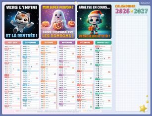 Calendrier Règles de Vie - 32 x 42 cm - Bouchut