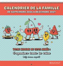 Calendrier Famille - 30 x 30 cm - Bouchut