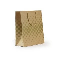 BOLSA 180G KRAFT 100% RECIC. 315X254X127MM PUNTOS ORO