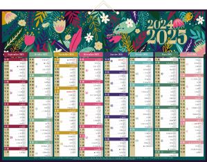 Calendrier Floral - 8 mois par face - 40,5 x 55 cm  - Bouchut