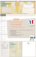 Calendrier Planning de la famille - 42 x 27,5 cm - Bouchut