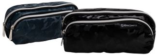 Exacompta - Trousse double poche PU Camo - 2 compartiments - disponible dans différentes couleurs