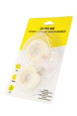 Les Prix Mini - Dévidoir + 2 rouleaux adhésifs invisibles - 18 mm x 35 m
