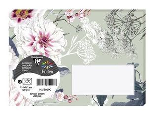 Pollen Botanic Garden Collection - 20 Enveloppes - 114 x 162 mm - vert clair