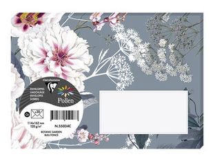 Pollen Botanic Garden Collection - 20 Enveloppes - 114 x 162 mm - bleu foncé