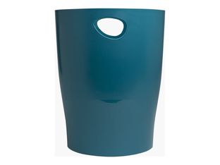 Exacompta Neo Deco - Corbeille à papier 15L - bleu canard