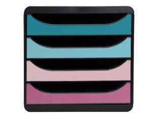 Exacompta Skandi - Module de classement 4 tiroirs - couleurs assorties