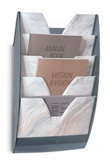 CEP - Présentoir mural 5 cases - marbre rose