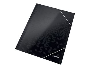 Leitz WOW - Chemise 3 rabats - A4 - noir