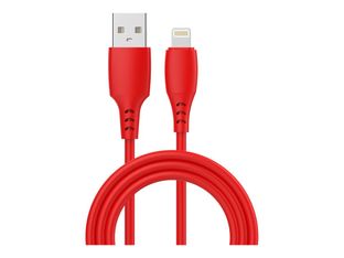 Wave Concept Liquid Silicone - Câble de charge - USB vers Lightning - 1 m - rouge