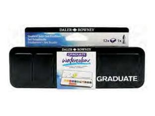 Daler-Rowney Graduate Student Set - Ensemble de peinture aquarelle - 12 couleurs