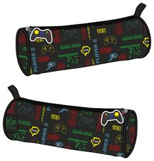 Trousse ronde KIP Gamer next level - 1 compartiment - noir - Kid'Abord
