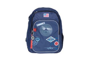 Sac à dos KIP Aviator - 2 compartiments - 25L - bleu marine - Kid'Abord