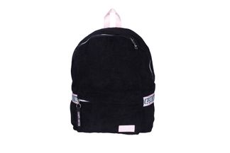 Sac à dos Camps Basic Corduroy - 1 compartiment - velours noir - Kid'Abord