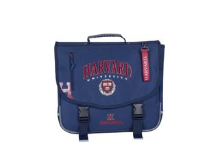Cartable Harvard University 38 cm - 2 compartiments - bleu marine - Kid'Abord