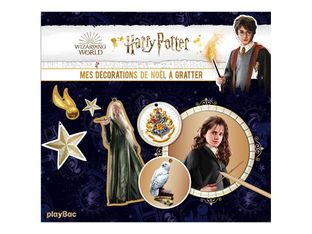 Harry Potter Mes cartes à gratter Décorations de Noël - livre d'activités