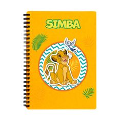 Cahier de textes à spirale Le Roi Lion - 18 x 22 cm - jaune - Bagtrotter