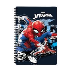 Cahier de textes à spirale Spiderman - 18 x 22 cm - bleu - Bagtrotter