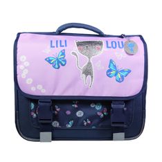 Cartable Lili Lou - 38 cm - 2 compartiments - violet - Bagtrotter