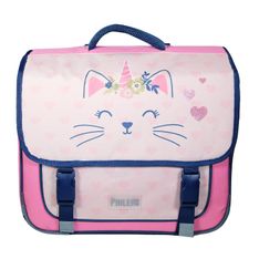 Cartable Phileas - 38 cm - 2 compartiments - moustache - Bagtrotter