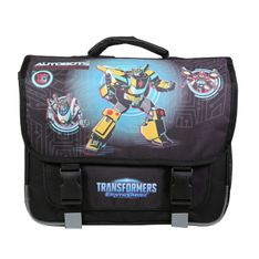 Cartable Transformers - 38 cm - 2 compartiments - noir - Bagtrotter