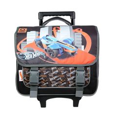 Cartable à roulettes Hot Wheels - 2 compartiments - multicolore - Bagtrotter