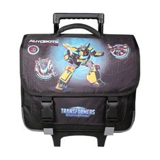 Cartable à roulettes Transformers - 2 compartiments - noir - Bagtrotter