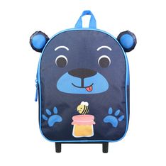 Sac maternelle à roulettes Kids - 1 compartiment - bleu - Bagtrotter