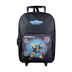 Sac à dos à roulettes Transformers - 1 compartiment - noir - Bagtrotter