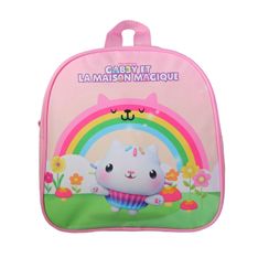 Sac goûter maternelle Gabby et la maison magique - 1 compartiment - rose - Bagtrotter