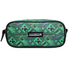 Trousse rectangulaire Minecraft - 1 compartiment - vert - Bagtrotter
