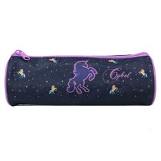 Trousse ronde Cybel - 1 compartiment - bleu - Bagtrotter