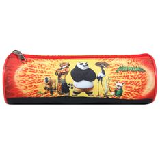 Trousse ronde Kung Fu Panda - 1 compartiment - rouge - Bagtrotter