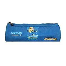 Trousse ronde Les Minions - 1 compartiment - bleu - Bagtrotter