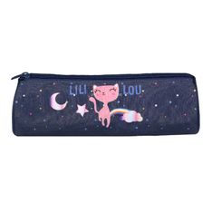 Trousse ronde Lili Lou - 1 compartiment - bleu - Bagtrotter