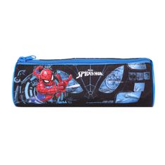 Trousse ronde Spiderman - 1 compartiment - bleu - Bagtrotter