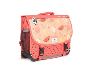 Cartable maternelle réversible Tutti Frutti - 35 cm - 1 compartiment - rouge - Pol Fox