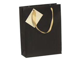Clairefontaine Premium Emeraude - Bolsa de regalo - mediano - 17 cm x 6 cm x 22 cm - negro