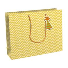 Clairefontaine Rhodia 72'S - Sac cadeau - 37.3 cm x 11.8 cm x 27.5 cm - safari - jaune