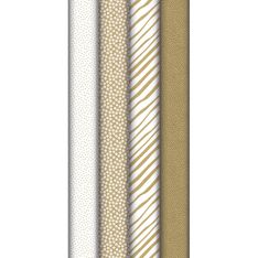 Clairefontaine - Papier - white & gold - Roll (70 cm x 5 m) - 70 g/m² - papier kraft recyclé