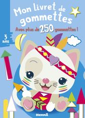 Mon Livret de Gommettes : Chat Blanc - avec plus de 250 Gommettes !