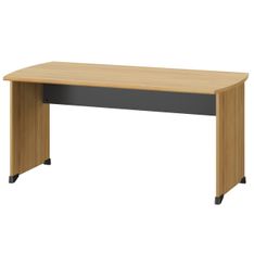 Bureau JAZZ+ - 120 cm - Pieds panneaux - chêne du bocage