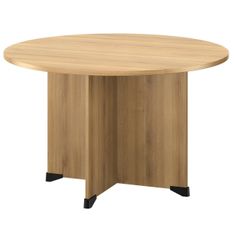 Table de réunion ronde JAZZ+ - 120 cm - chêne du bocage