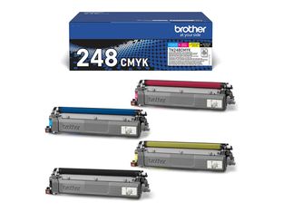 Brother TN248 - pack de 4 - noir, jaune, cyan, magenta - cartouche laser d'origine