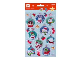 APLI kids - Adhésif décoratif - snowman ball - 250 x 140 mm - 20 pièces