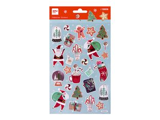 Apli Kids Christmas Ho ho ho - Jeu d'adhésifs de décoration - 27 pièces - permanent