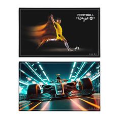 Sous-main Voiture + Foot - 59,5 x 36,2 cm - Assortis - Viquel