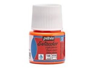 Pebeo Setacolor Light Fabrics - Peinture à base d'eau - orange fluorescent - 45 ml