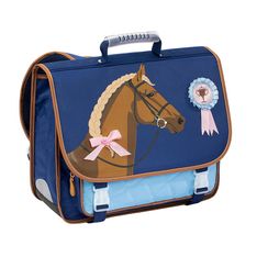 Cartable Equestre - 38 X 32 15 cm - 2 compartiments - Viquel