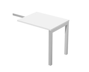 Retour direct pour Bureau Trend pieds métal arche - L80 - plateau blanc